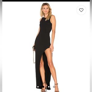 Superdown Sherry Slit Maxi in Black XXS